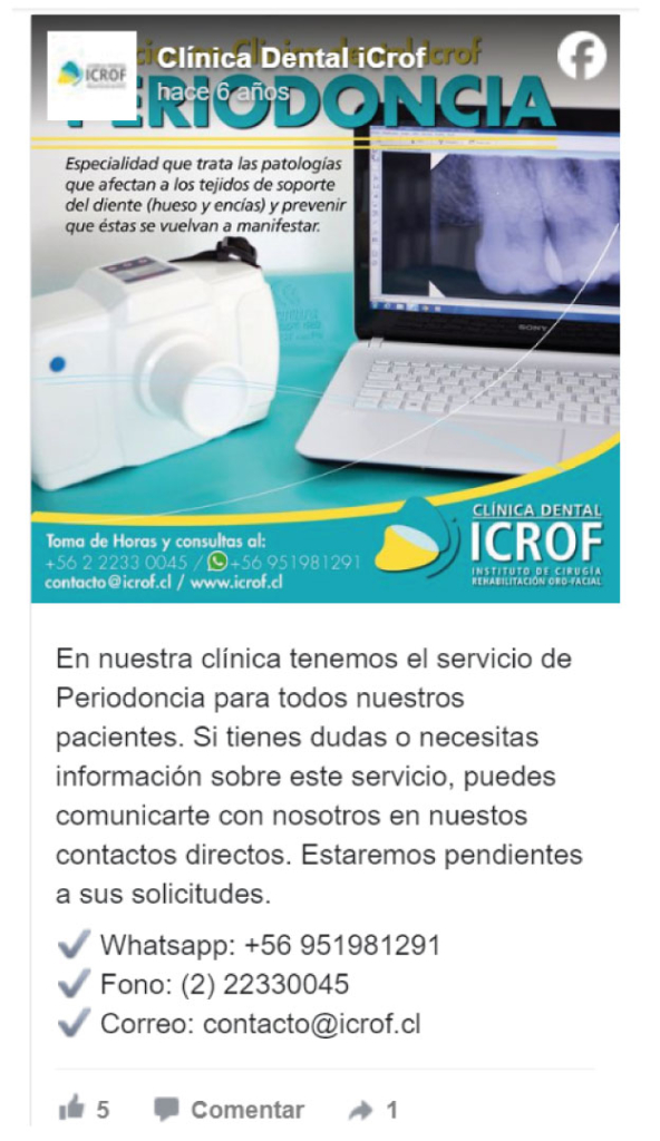 Periodoncia - Clínica Dental ICROF - Vitacura - Las Condes